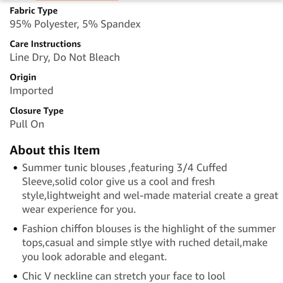 Lovely black blouse - Picture 5 of 5